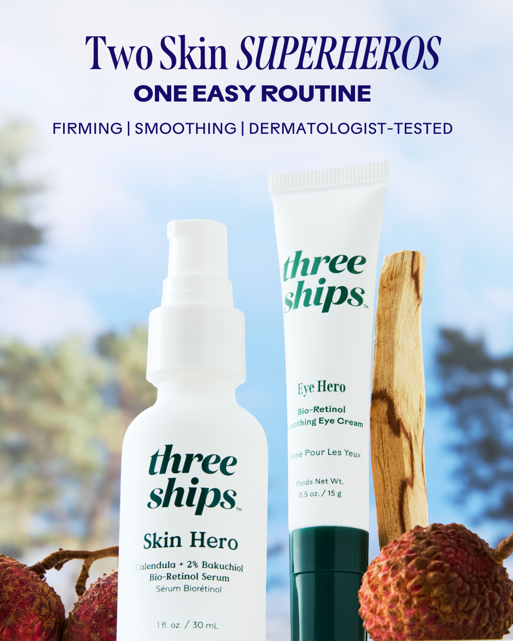 Three Ships EyeHero™ Bio-Retinol Smoothing Eye Cream