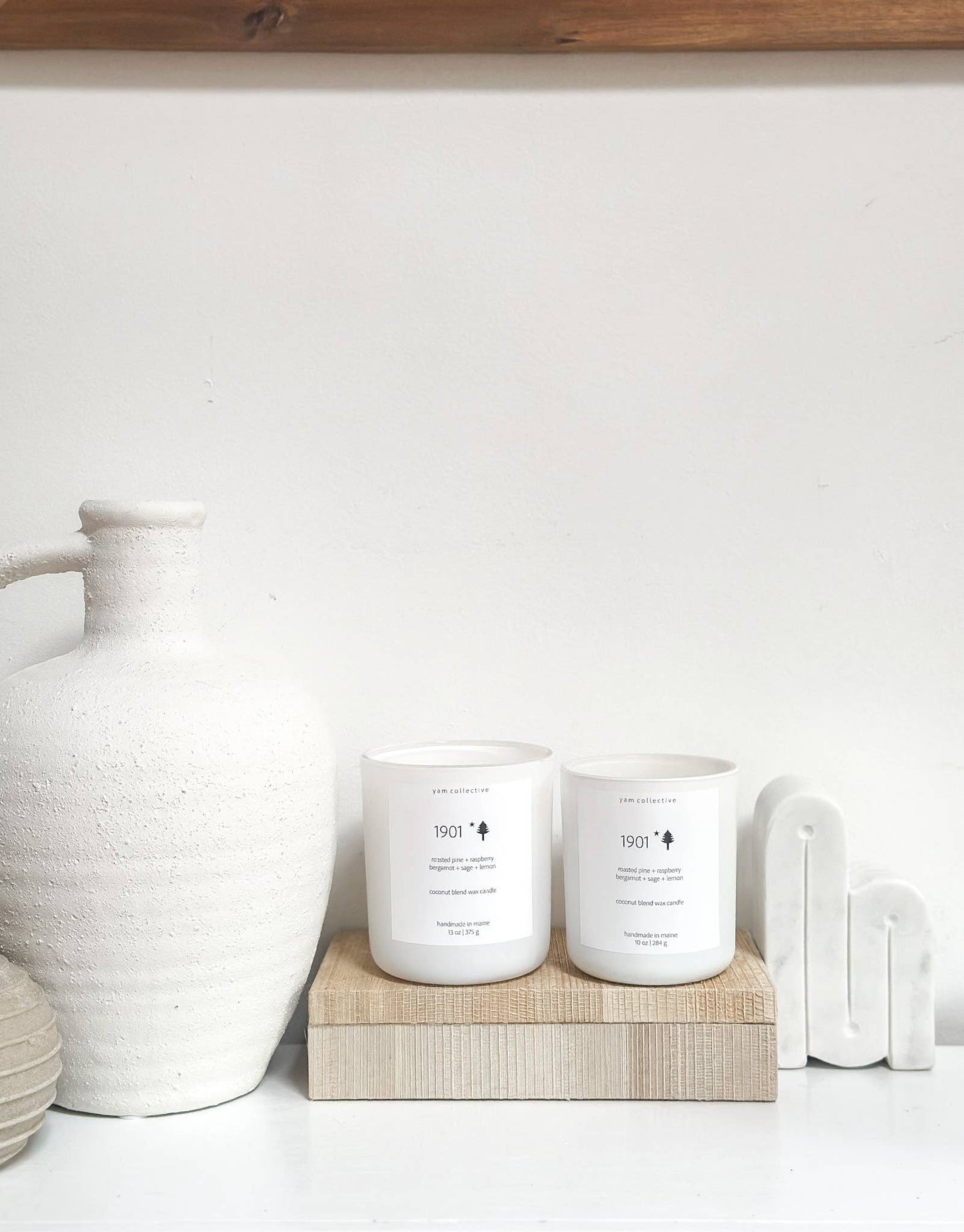 MEDITATE Coconut Blend Candle | Amber + Oakmoss