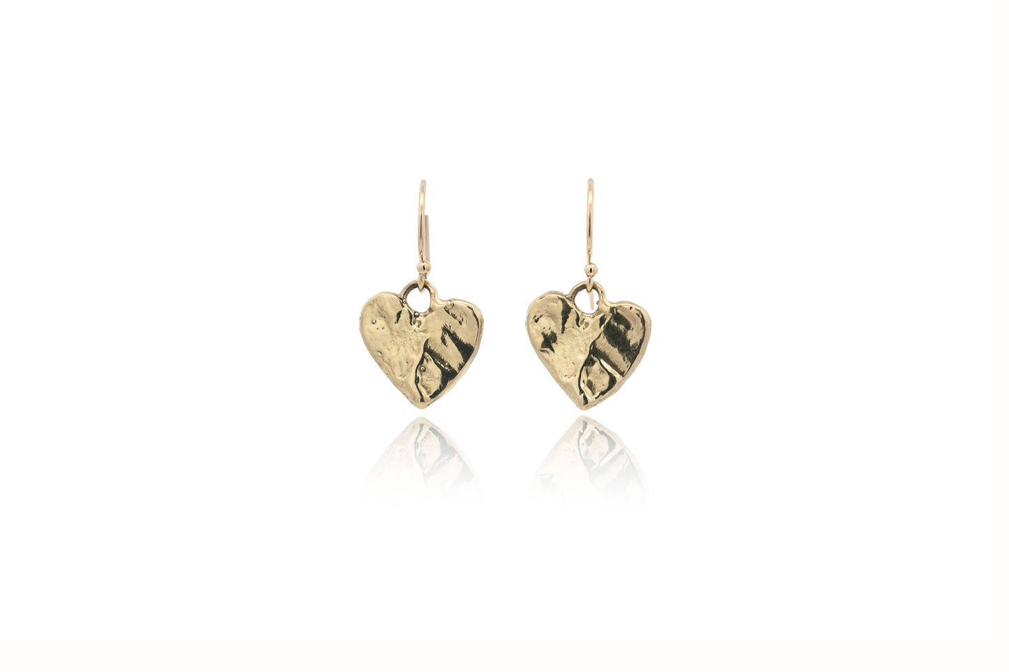 Eros Gold Heart Earrings
