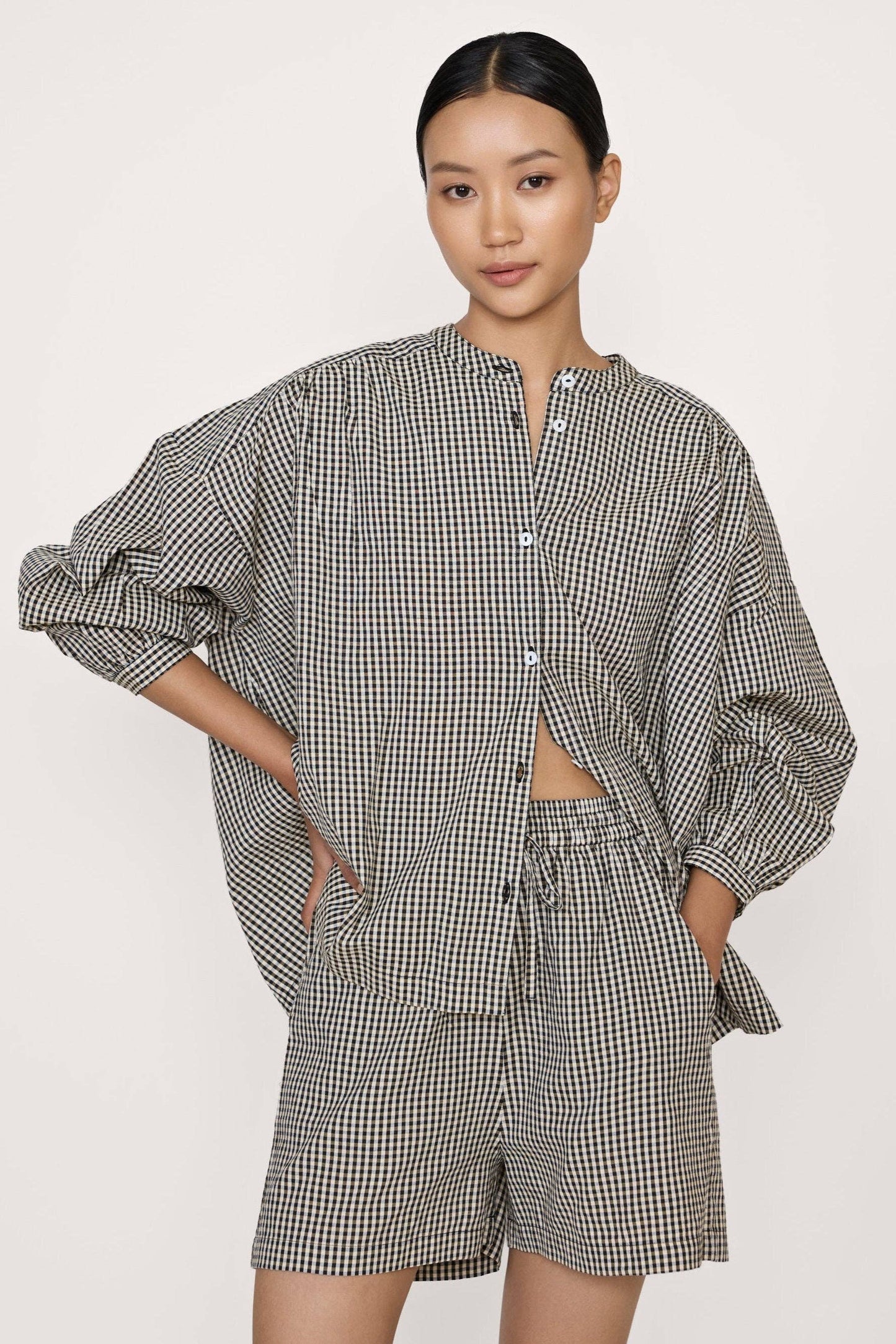 Gingham Francoise Top