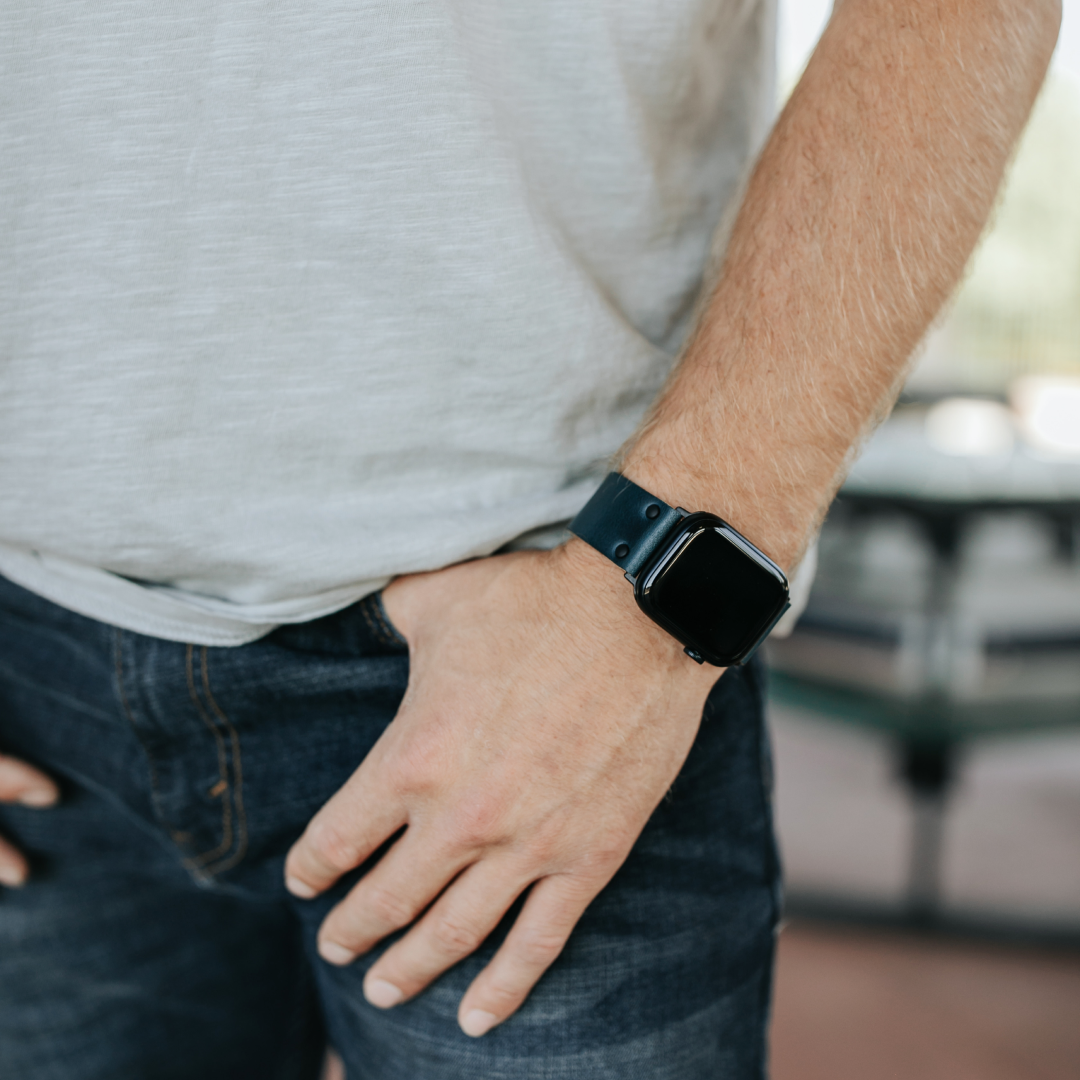 Leather Apple Watch Band - USA Made & Full-Grain Leather