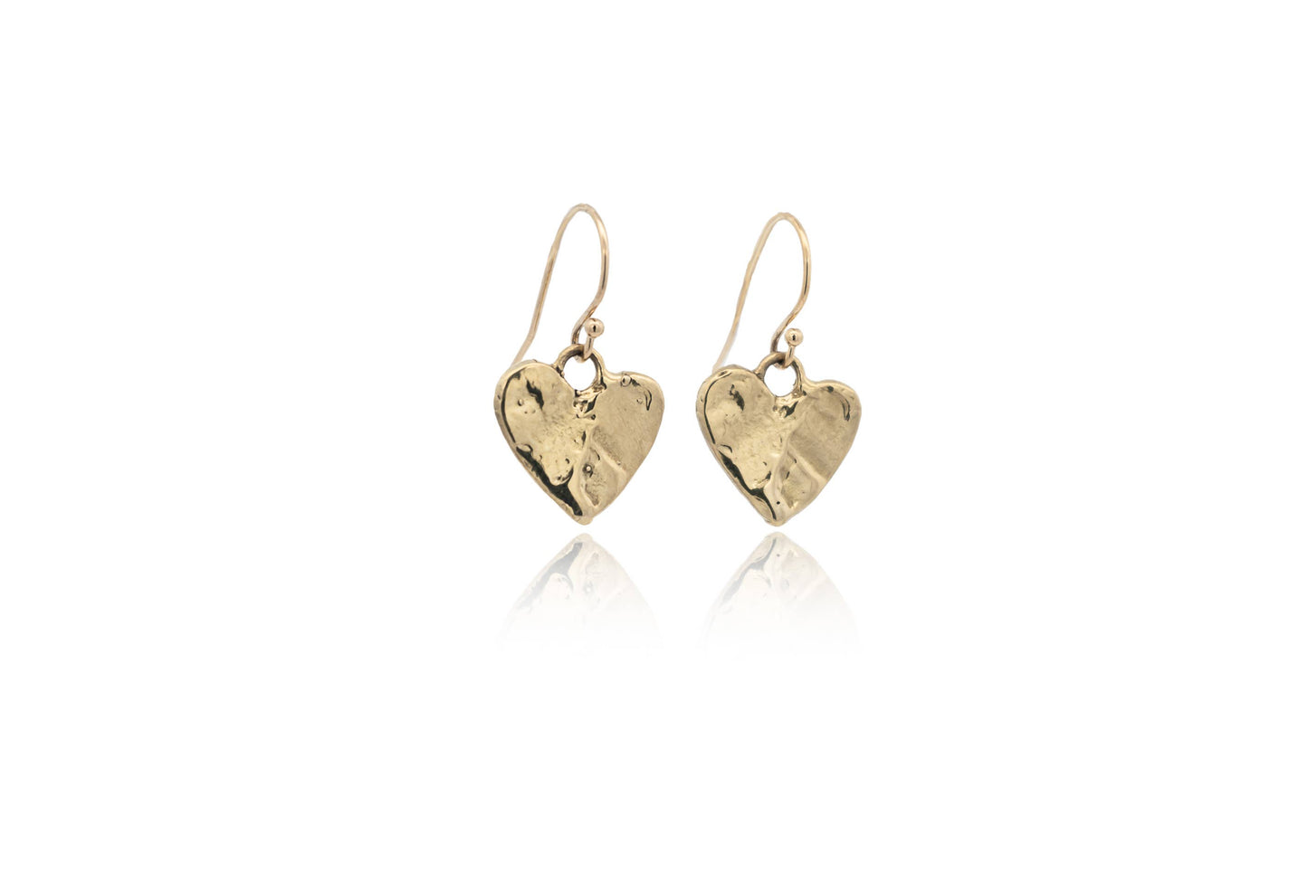 Eros Gold Heart Earrings