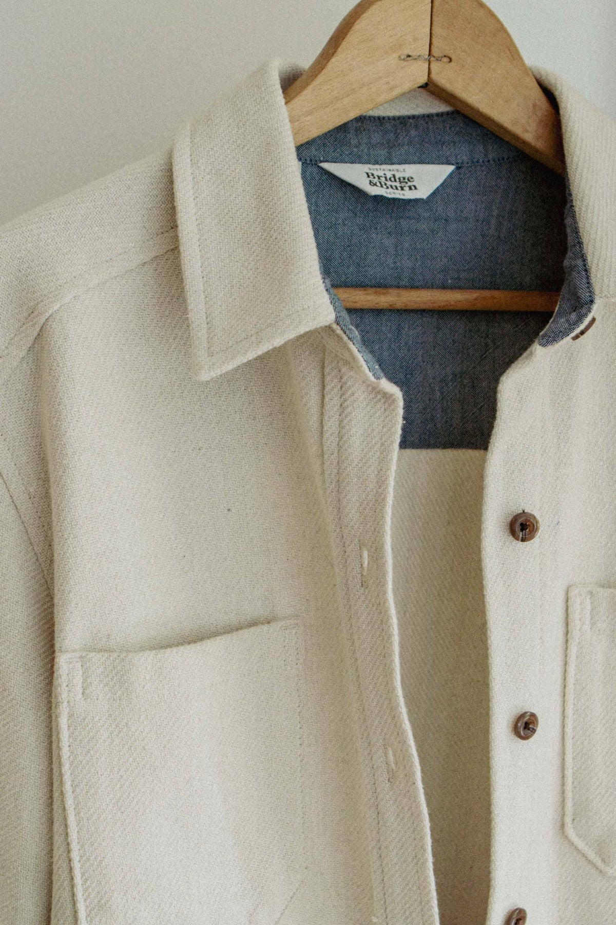Ivory Twill Shacket