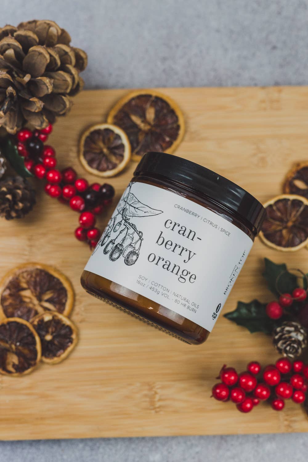 Cranberry Orange Soy Candle | 16oz