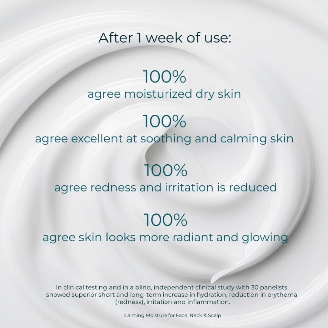 Calming Moisture for Face-Neck-and-Scalp