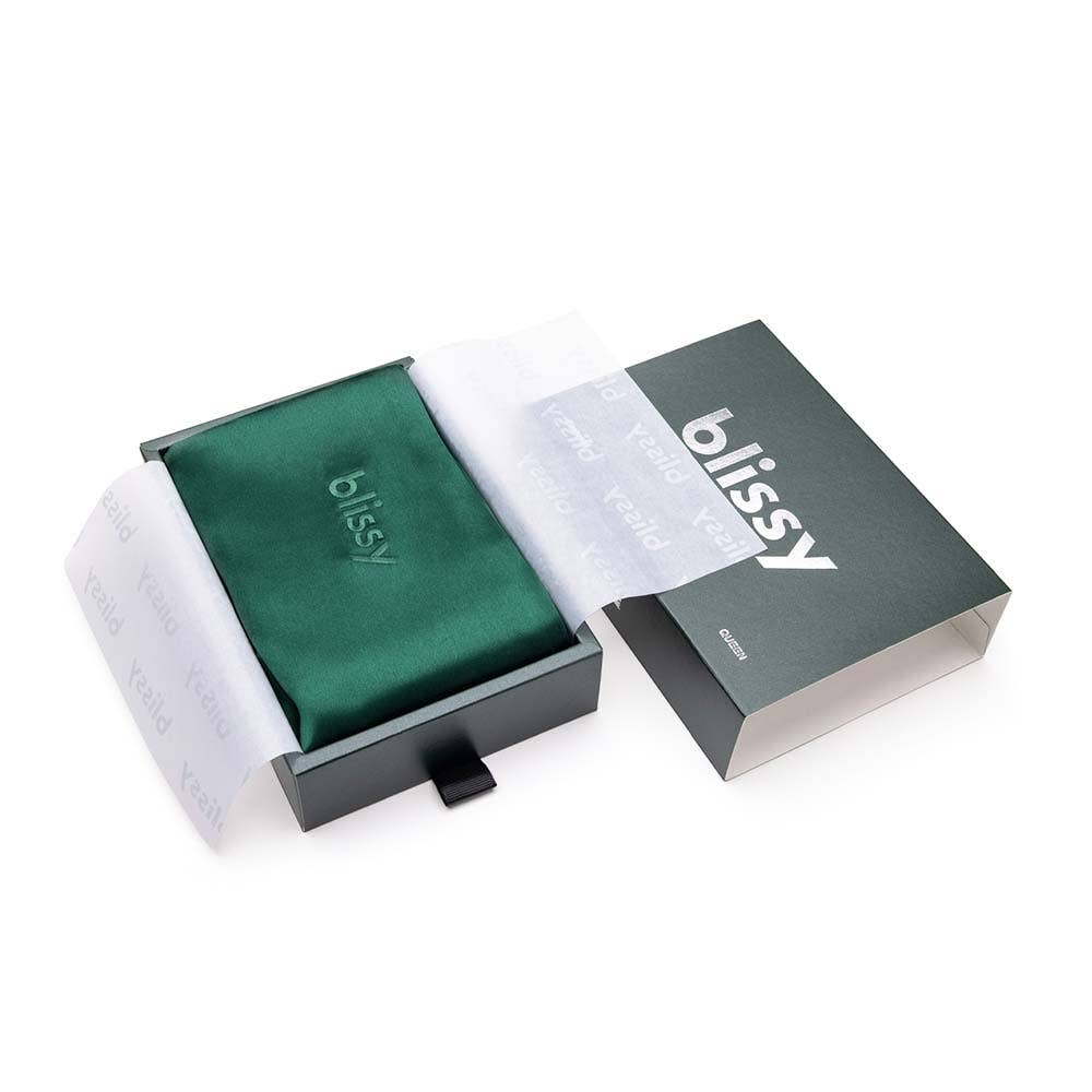 Blissy Mulberry Silk Pillowcase | Emerald | King