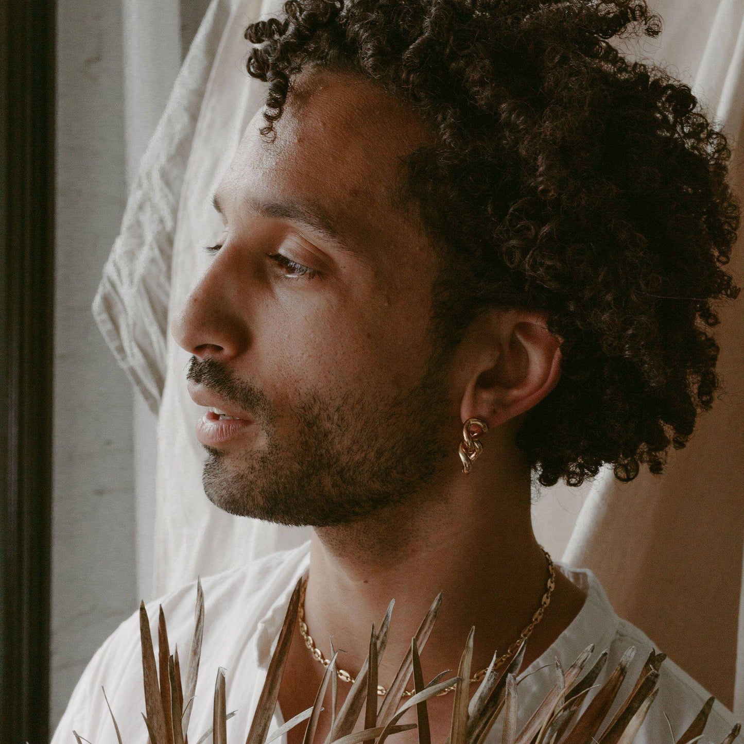 Chunky Chain Stud Earrings | Link Studs