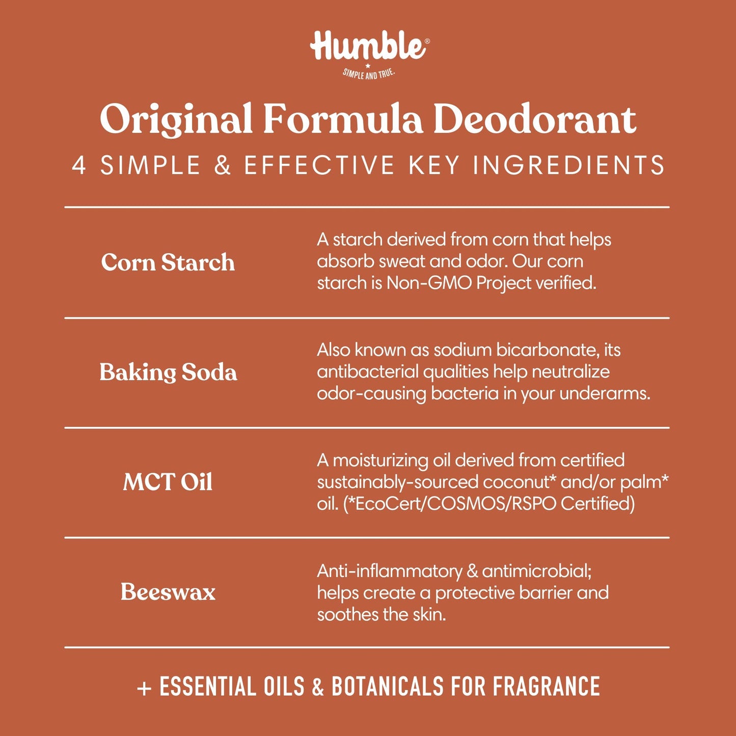 Humble Deodorant | Sweet Amber