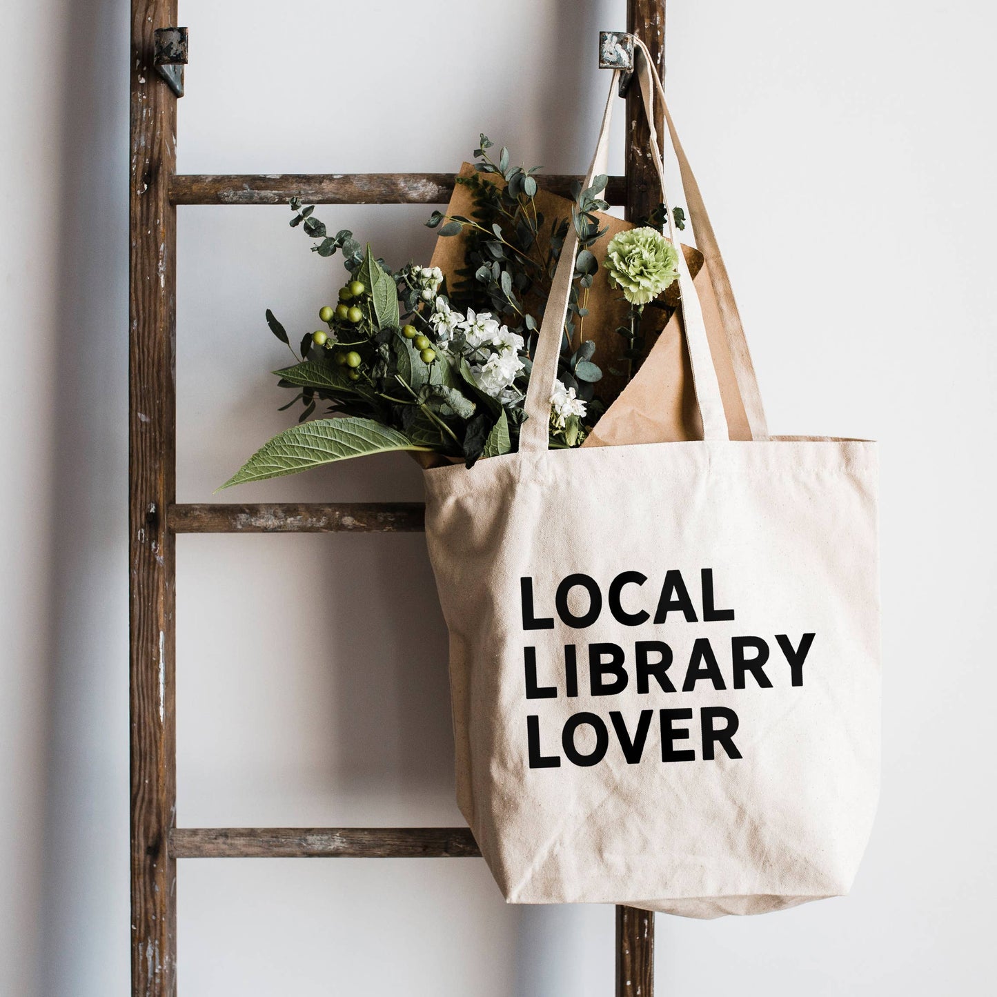 Local Library Lover Canvas Tote Bag