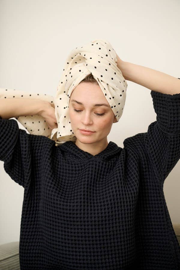 Waffle Weave Poncho | Robe
