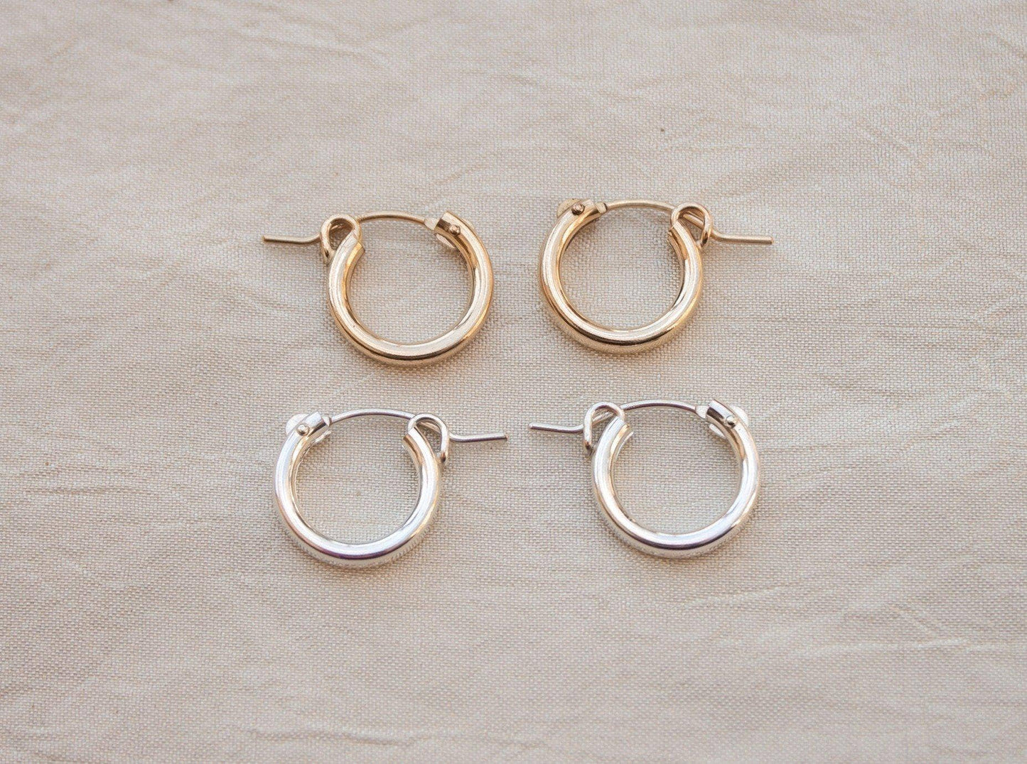 Everyday Gold Click Hoop Earrings