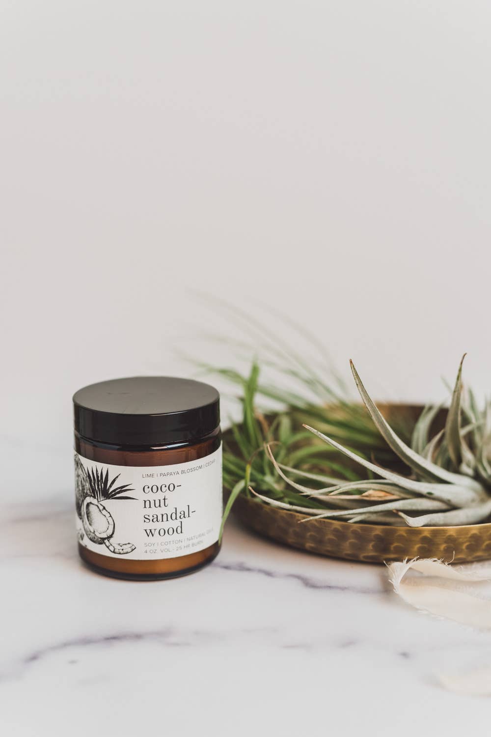 Coconut Sandalwood | Natural Soy Candle 9 oz