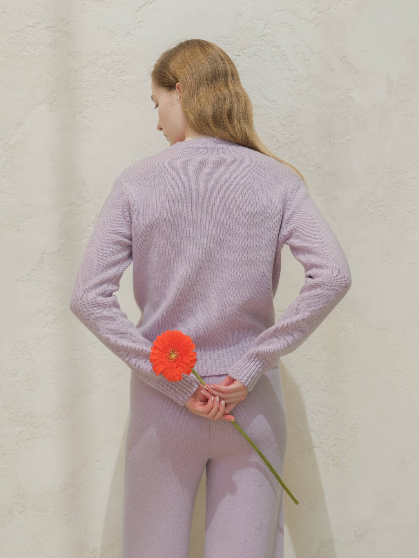 Cashmere Blend Classic Crewneck Sweater