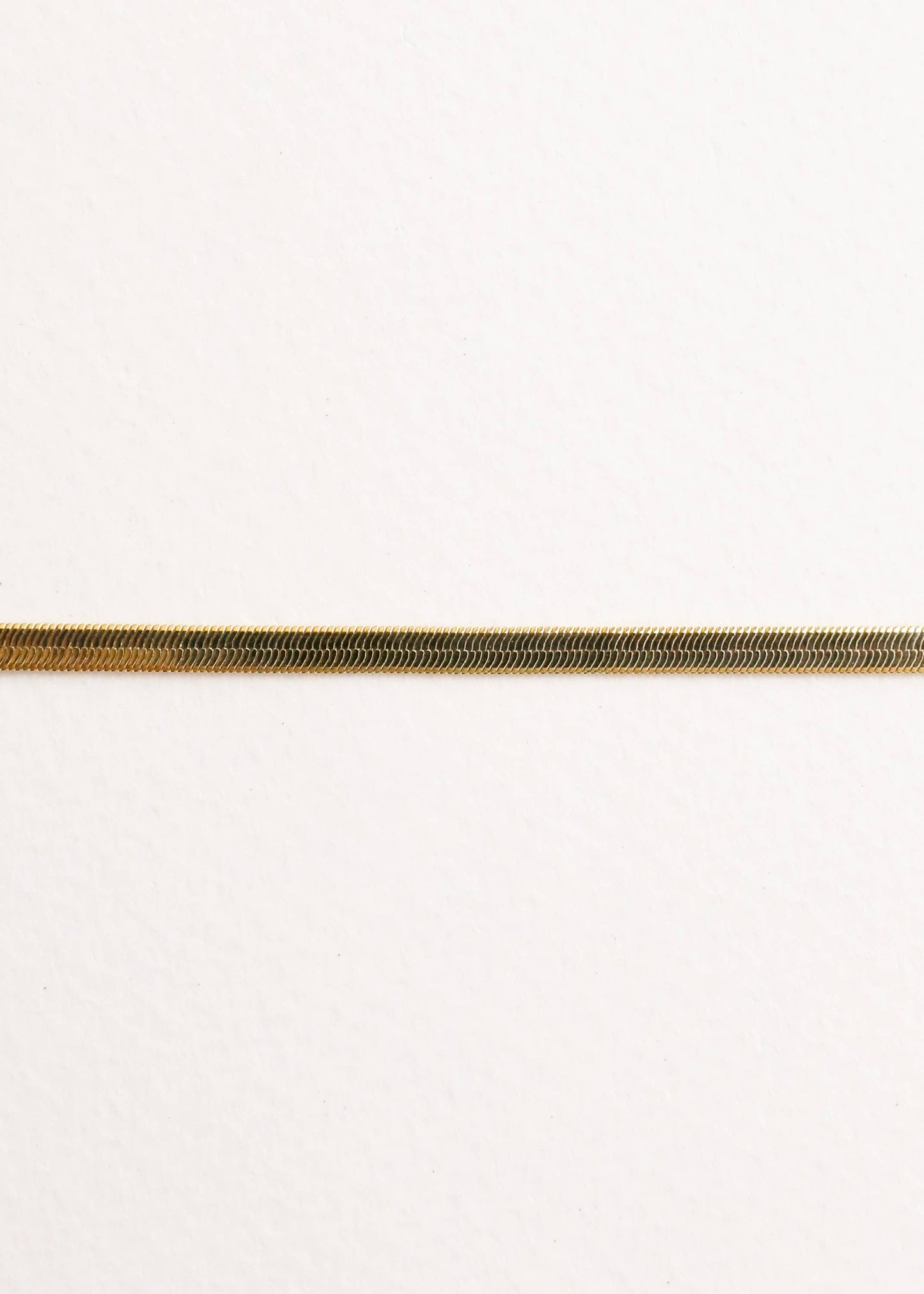 Flat Snake Chain Gold Anklet