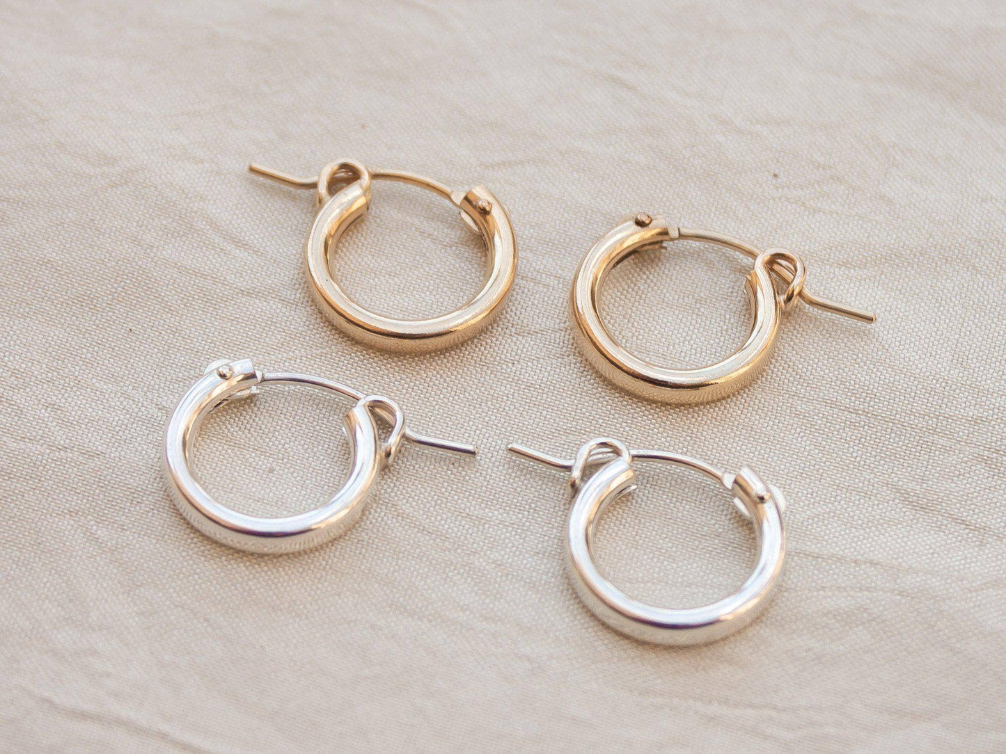 Everyday Gold Click Hoop Earrings