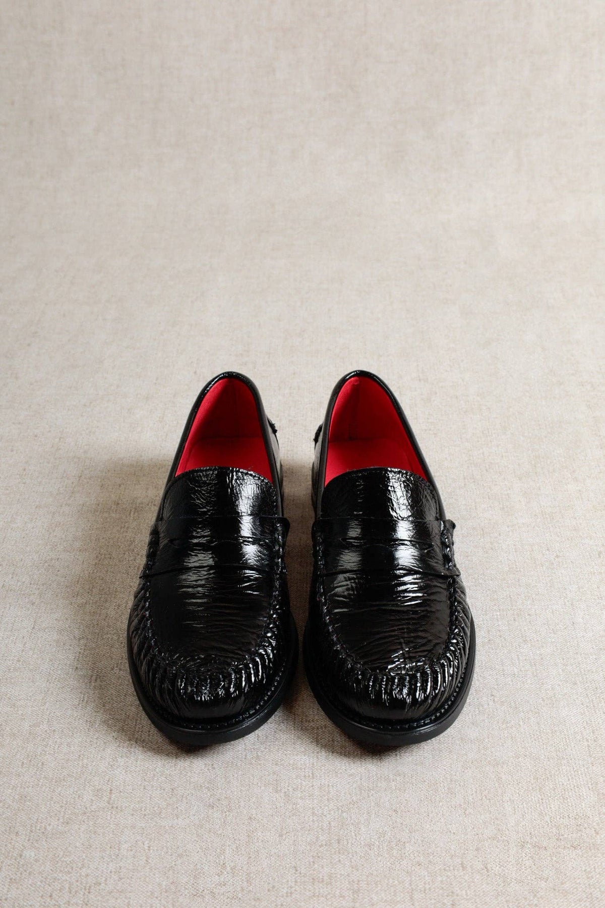 Black Leather Loafers