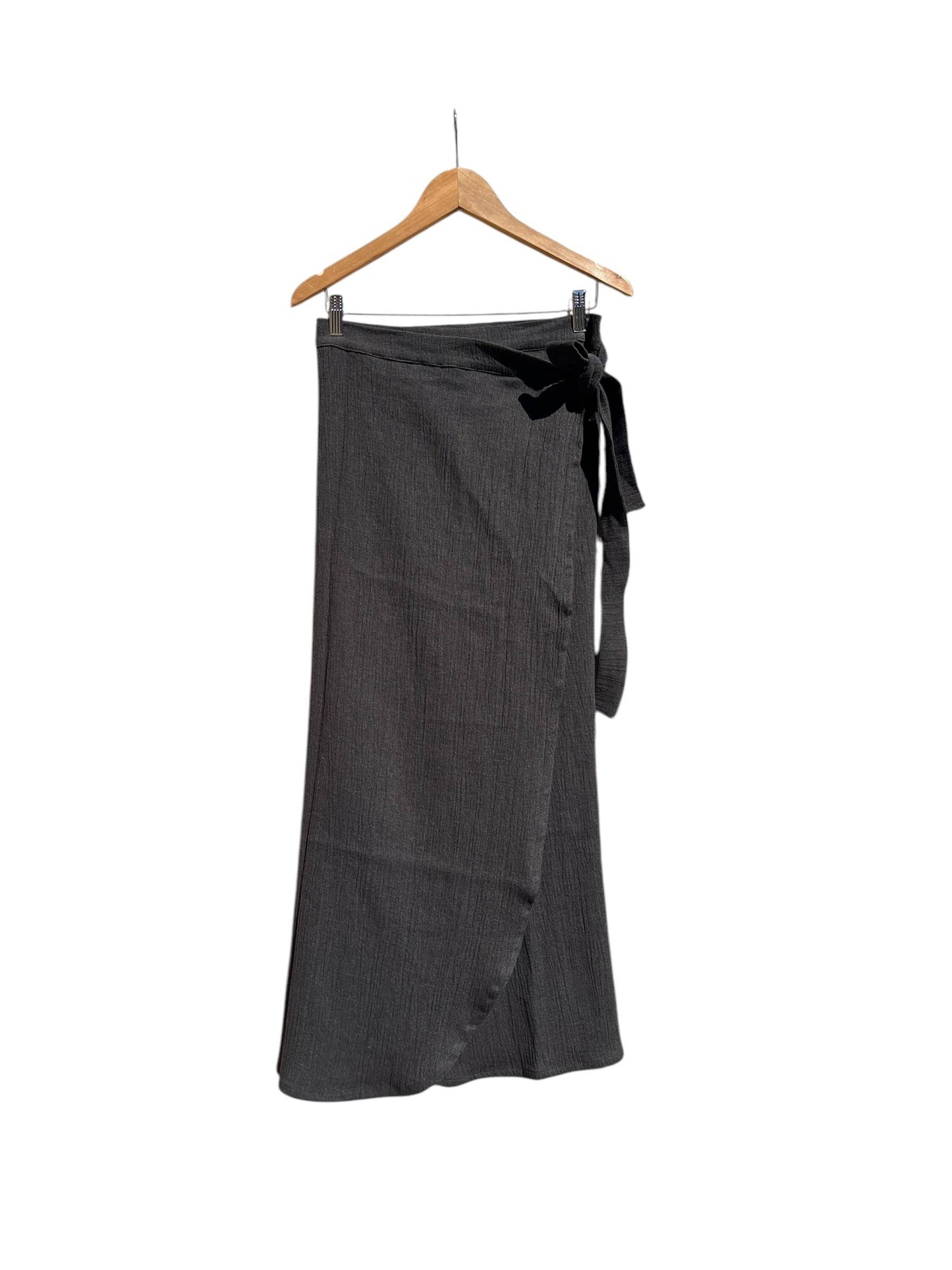 Linen Crepe Wrap Skirt