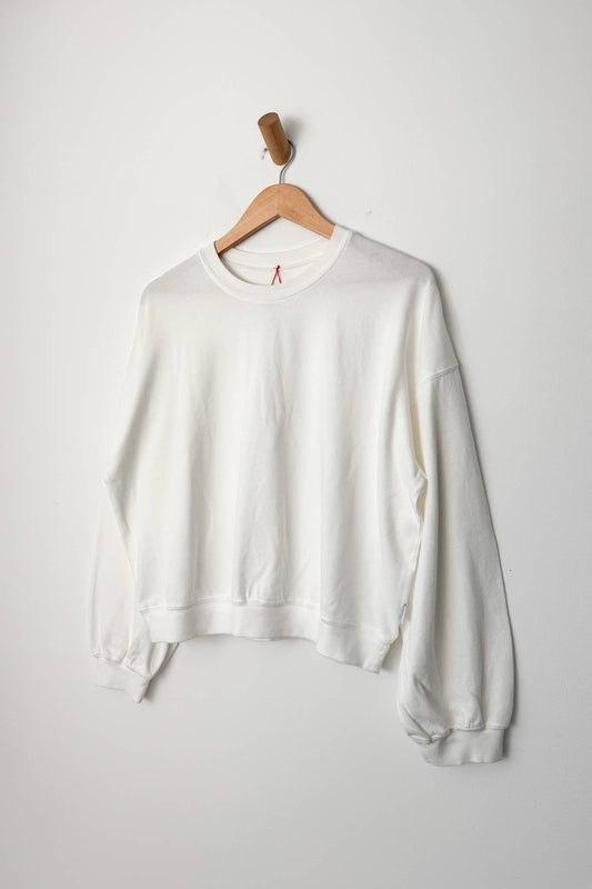 Le Bon Shoppe Cali Jersey Sweatshirt | White