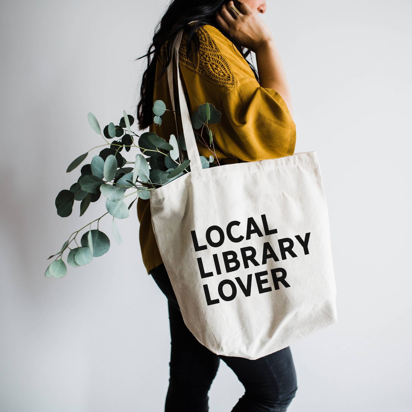 Local Library Lover Canvas Tote Bag