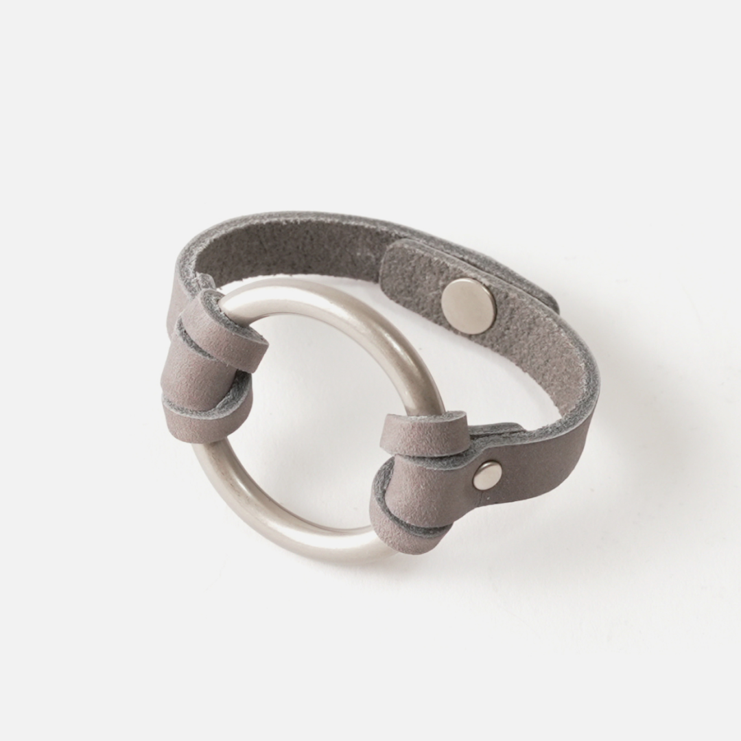 Equestrian-Inspired Chinati O-Ring Leather Bracelet