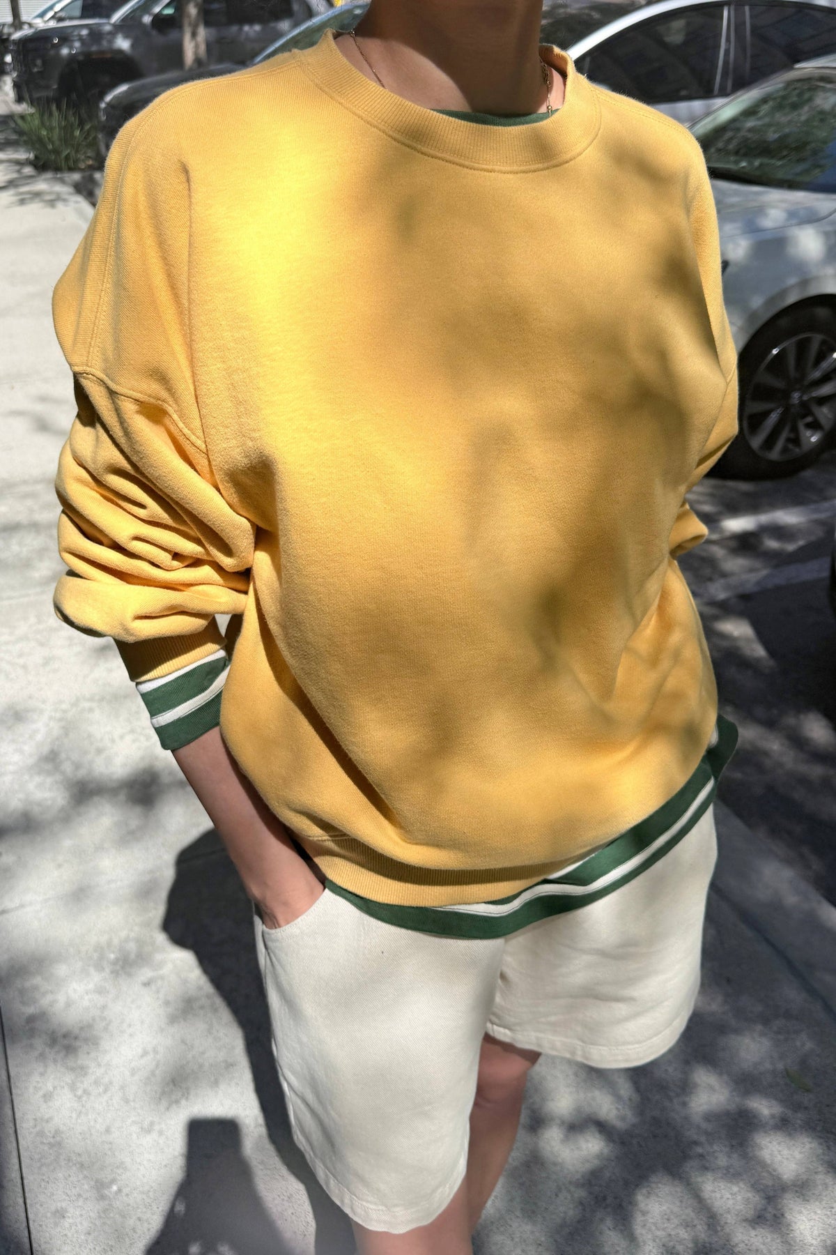 French Terry Core Sweatshirt | Yellow