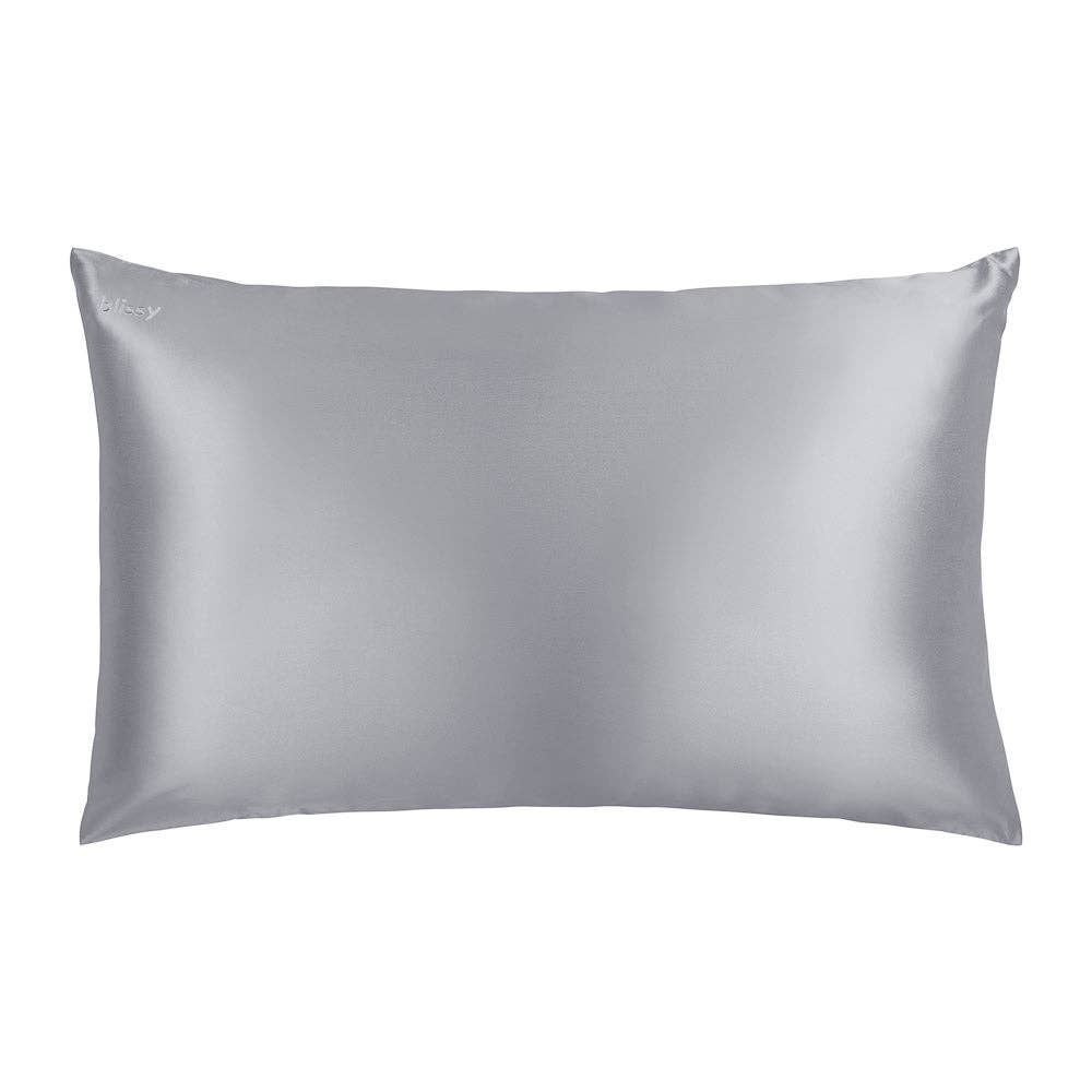 Blissy Mulberry Silk Pillowcase | Silver | King