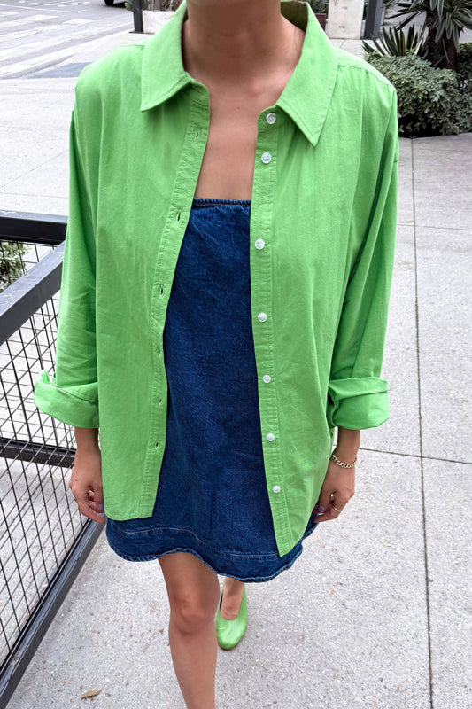 Le Bon Shoppe Light Weight Owen Shirt | Green Bud