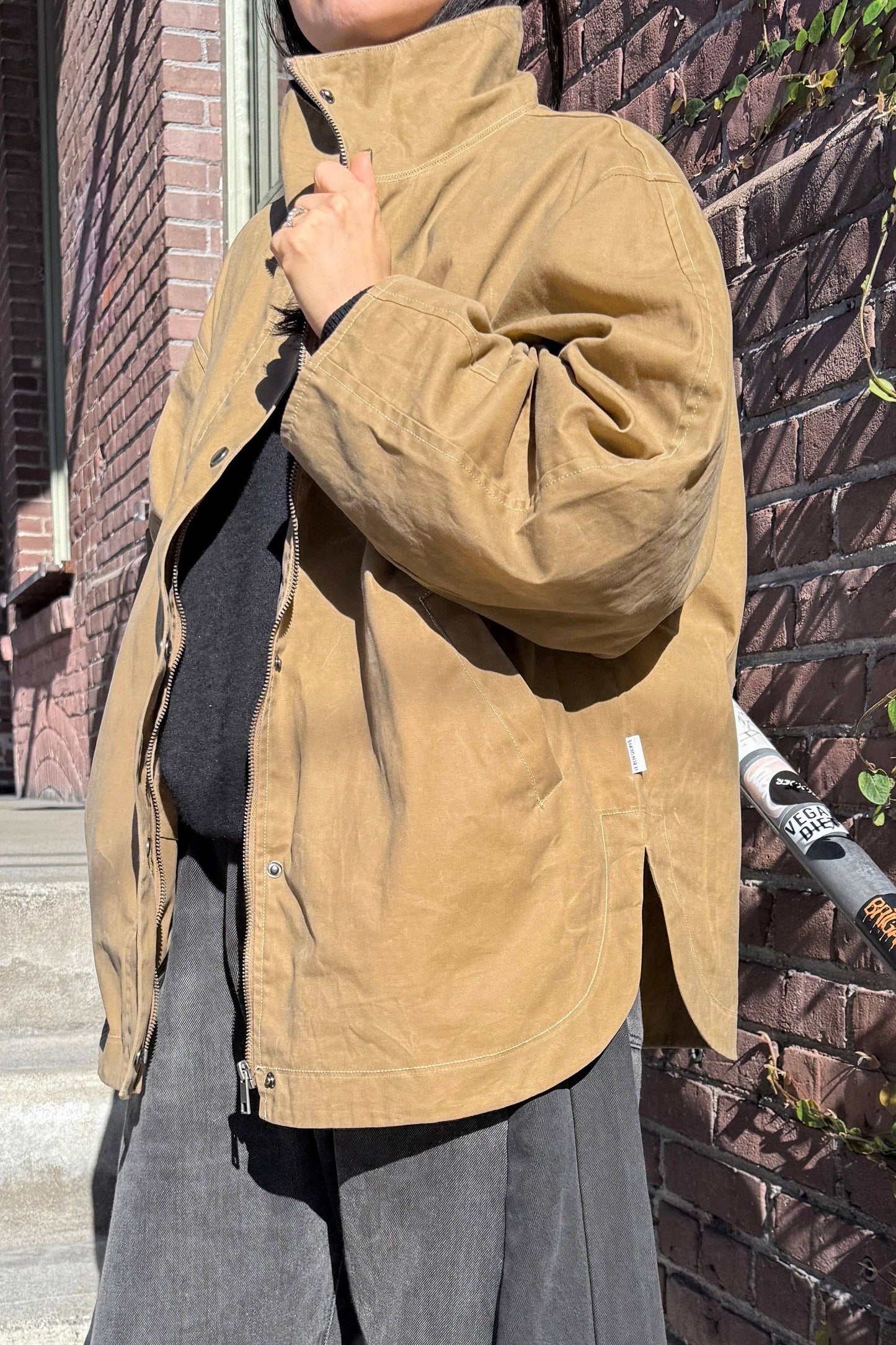 Le Bon Shoppe Blair Waxed Cotton Jacket | Khaki