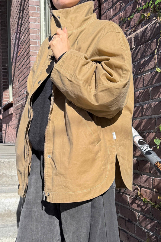 Le Bon Shoppe Blair Waxed Cotton Jacket | Khaki