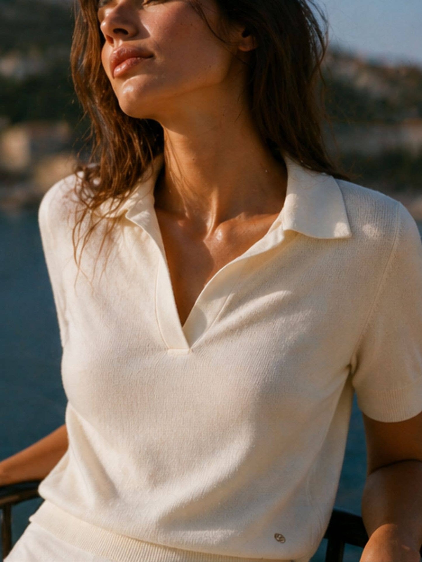 Polo Silk + Cashmere Blend Sweater