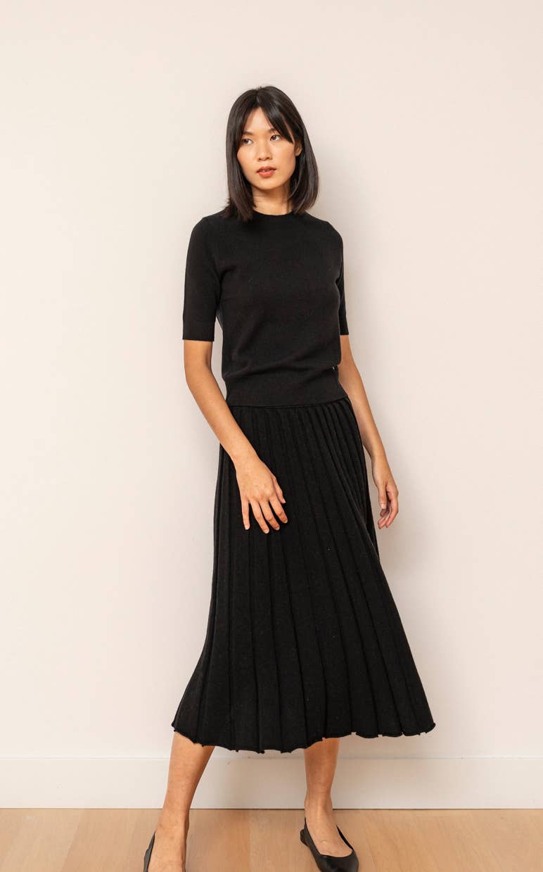 Short Sleeve Cashmere Sweater