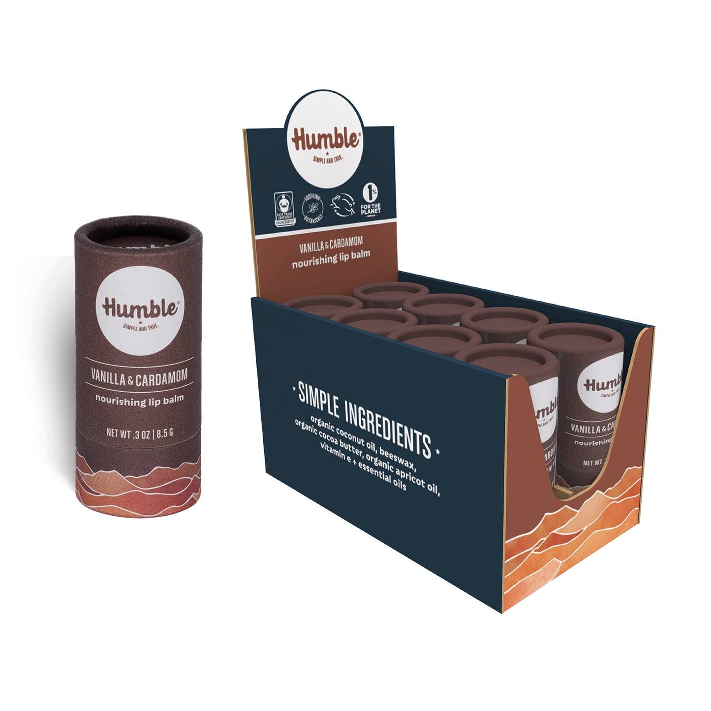 Humble Vanilla & Cardamom Plastic-free Lip Balm