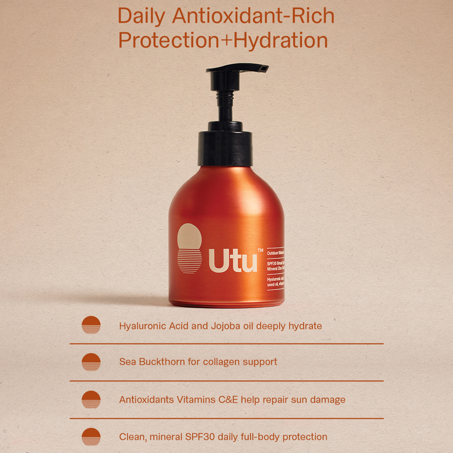 Utu SPF 30 Moisturizing Body Sunscreen