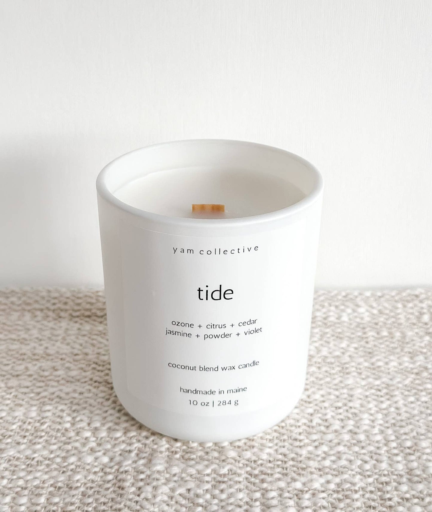 TIDE Coconut Blend Candle | Cedar + Jasmine