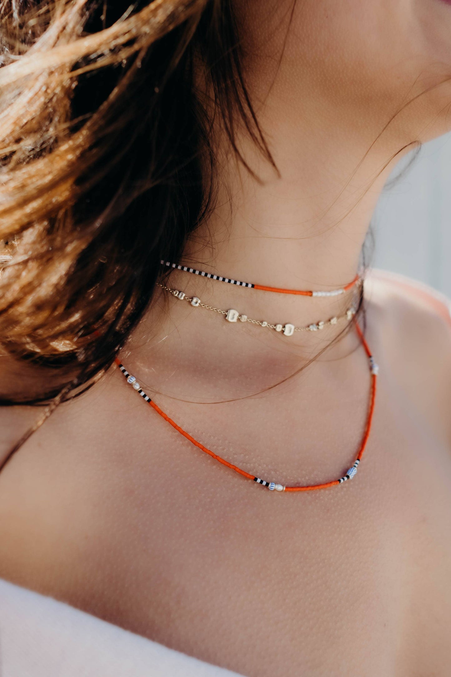 Disco Long Segment Necklace | 18 inch
