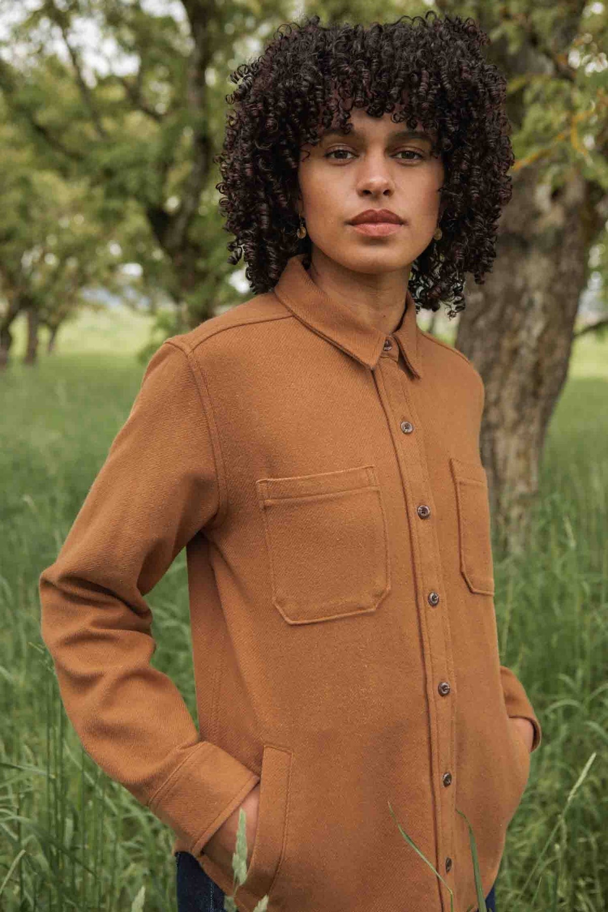 Camel Twill Shacket