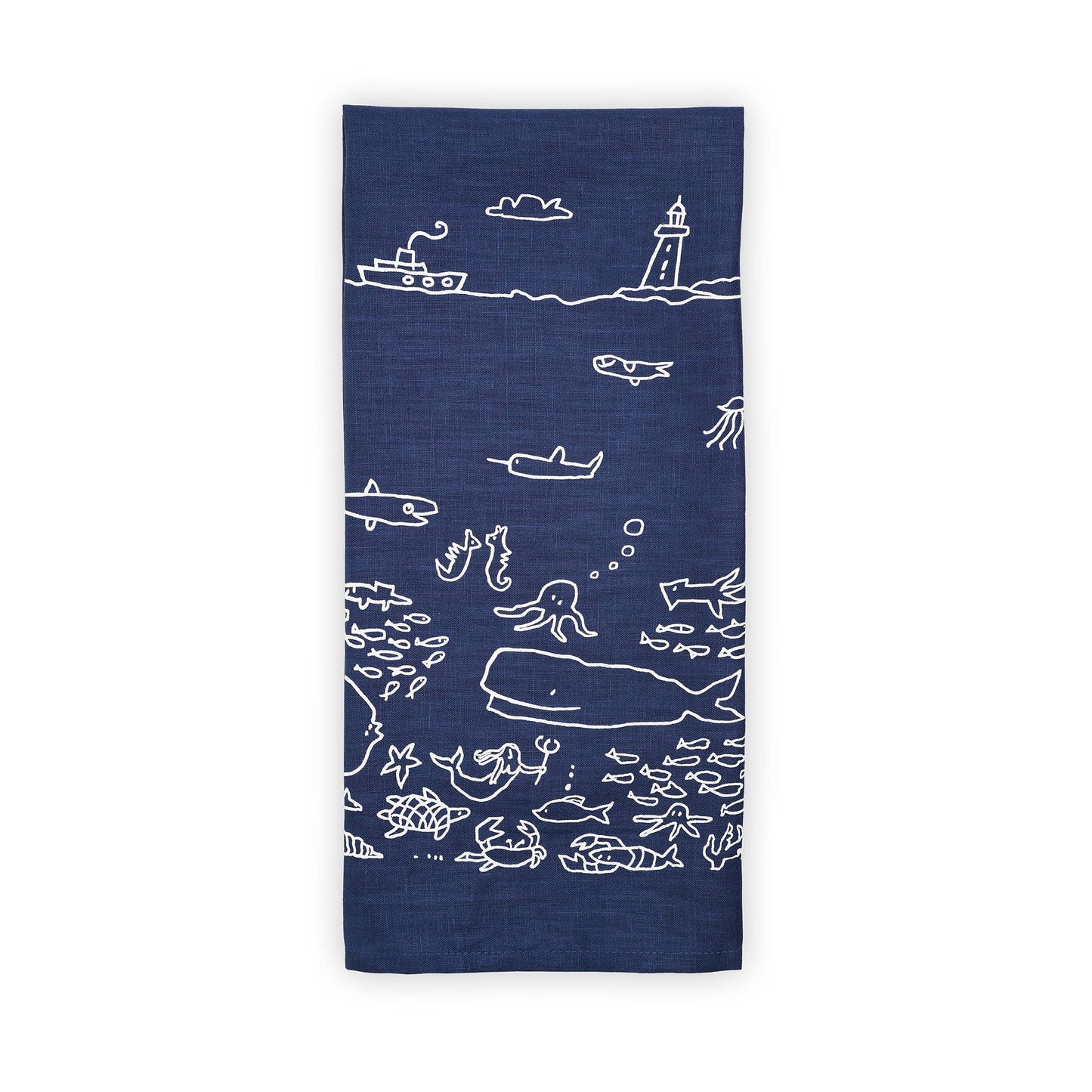 Under the sea tea towel