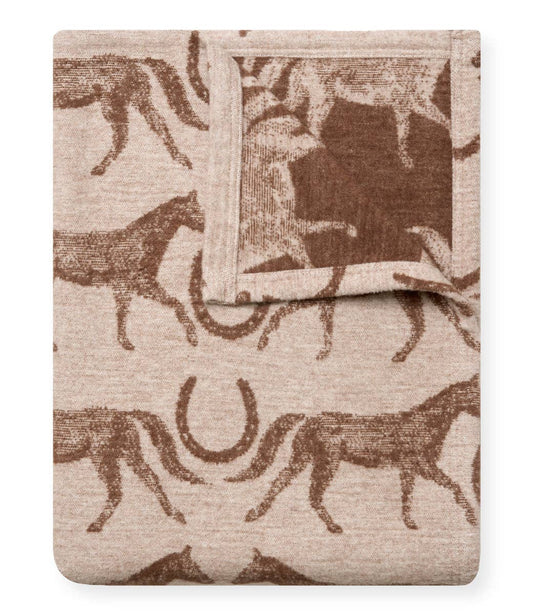 Hill Country Horses Lightweight Blanket | Brown