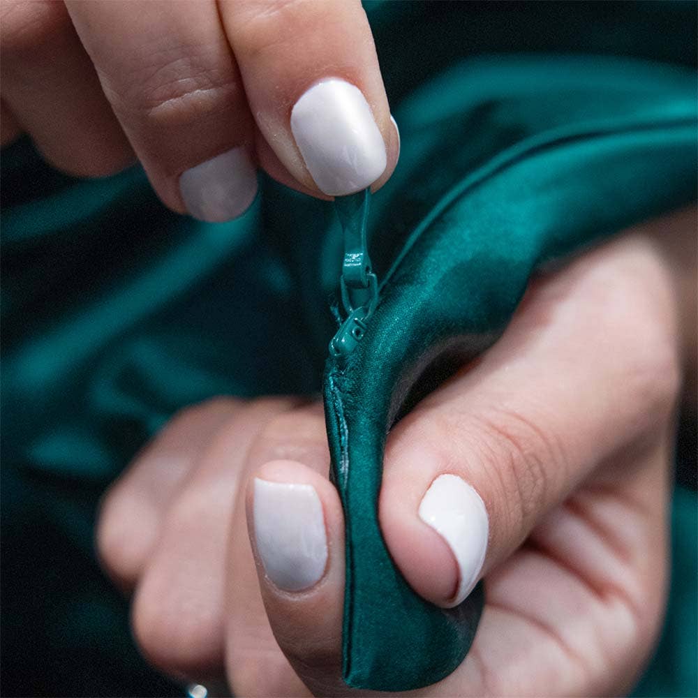 Blissy Mulberry Silk Pillowcase | Emerald | Standard