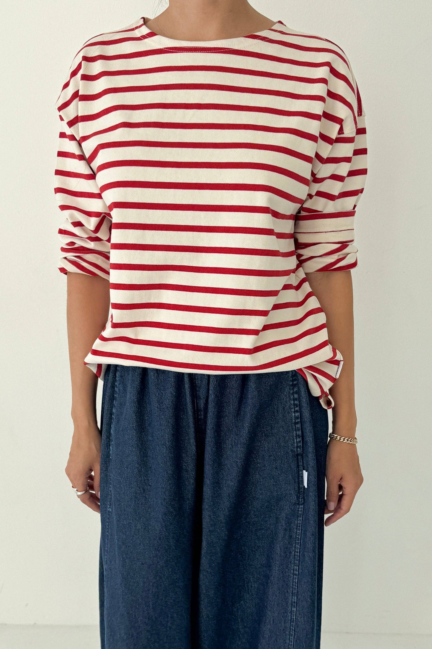 Marseille Top | Red + Cream