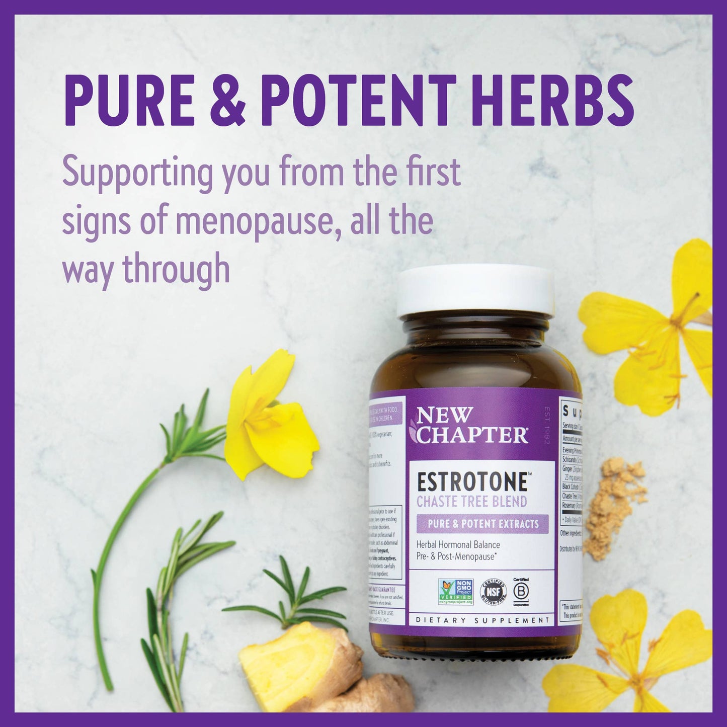 Estrotone, Herbal Hormone Balance - Pre & Post Menopause | 30ct