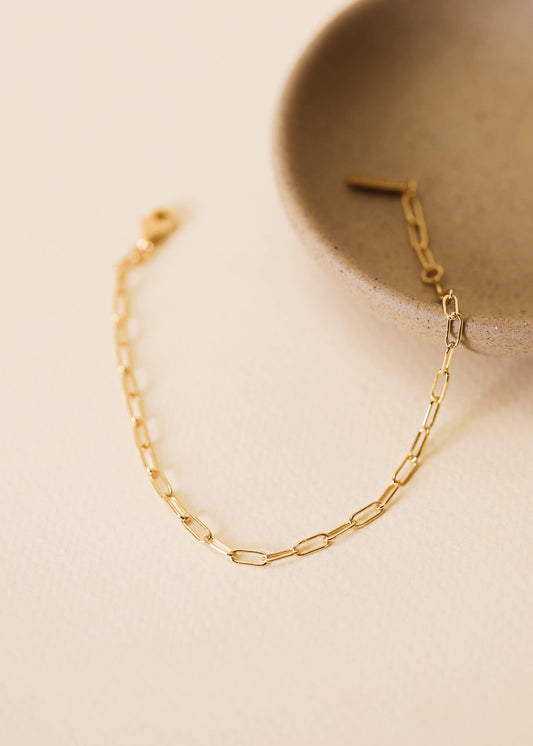 Small Link Chain Bracelet | 18k Gold Plated