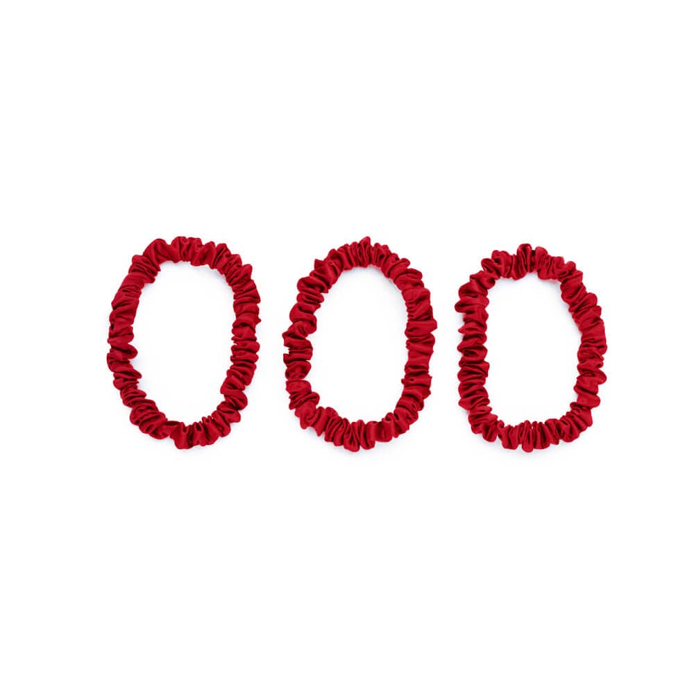 Blissy Skinny Scrunchies | Red