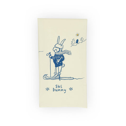 Ski Bunny Tea Towel