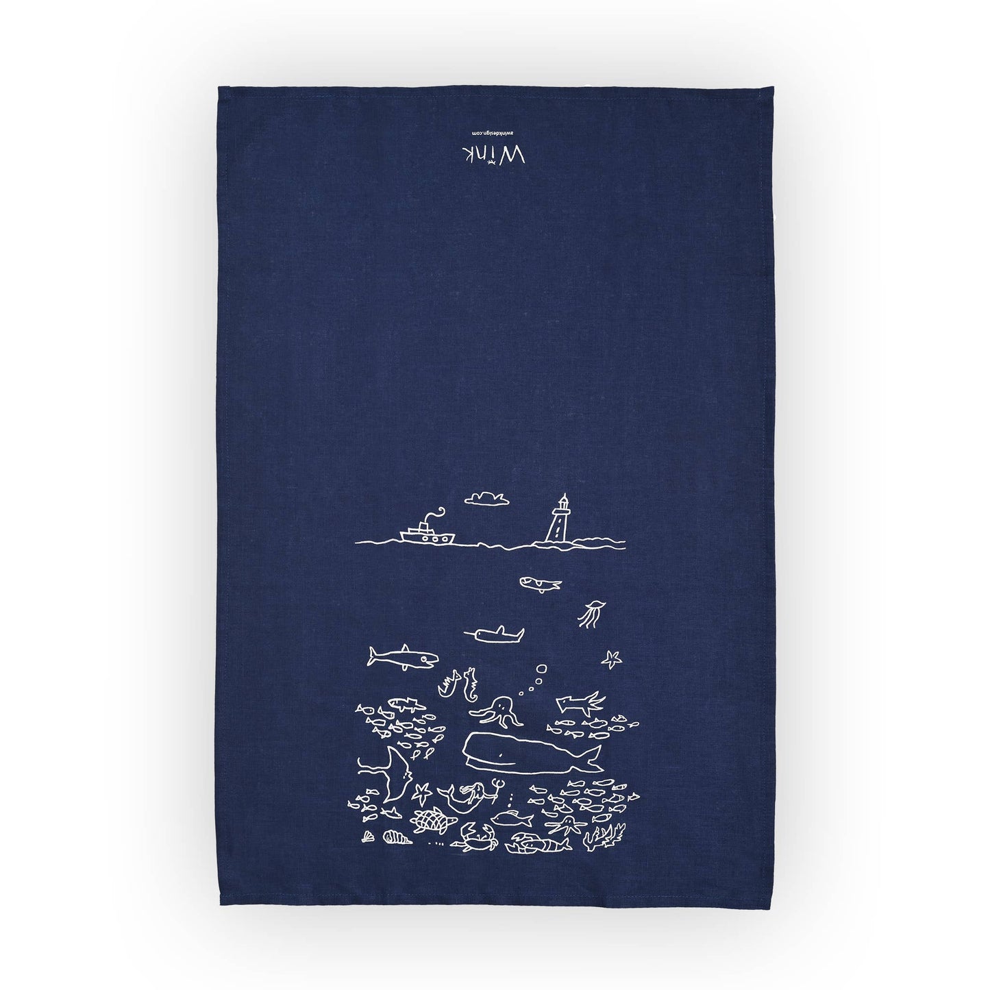 Under the sea tea towel