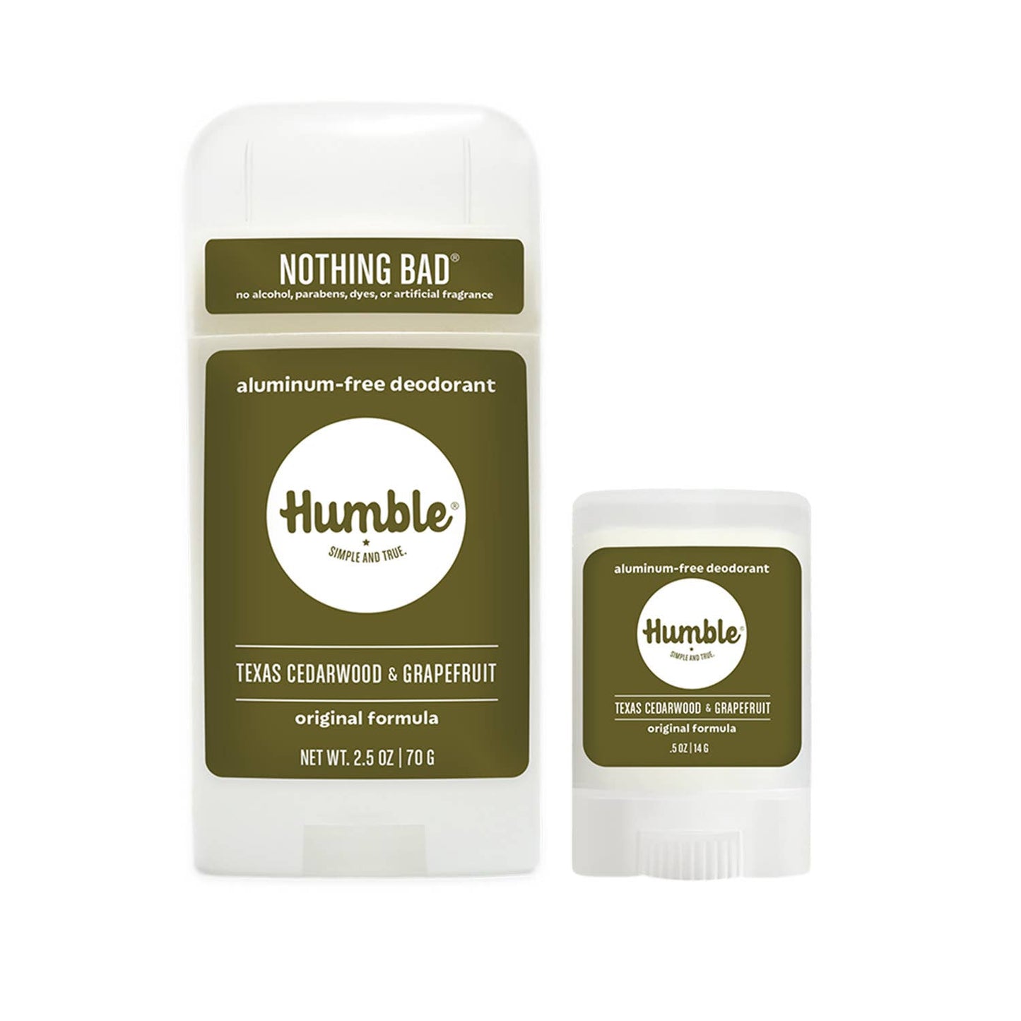 Humble Deodorant | Texas Cedarwood & Grapefruit