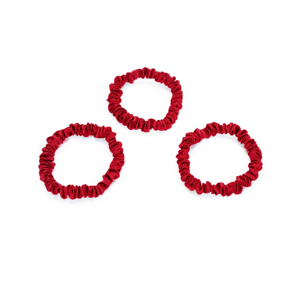 Blissy Skinny Scrunchies | Red