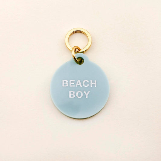 Beach Boy Blue Pet Tag