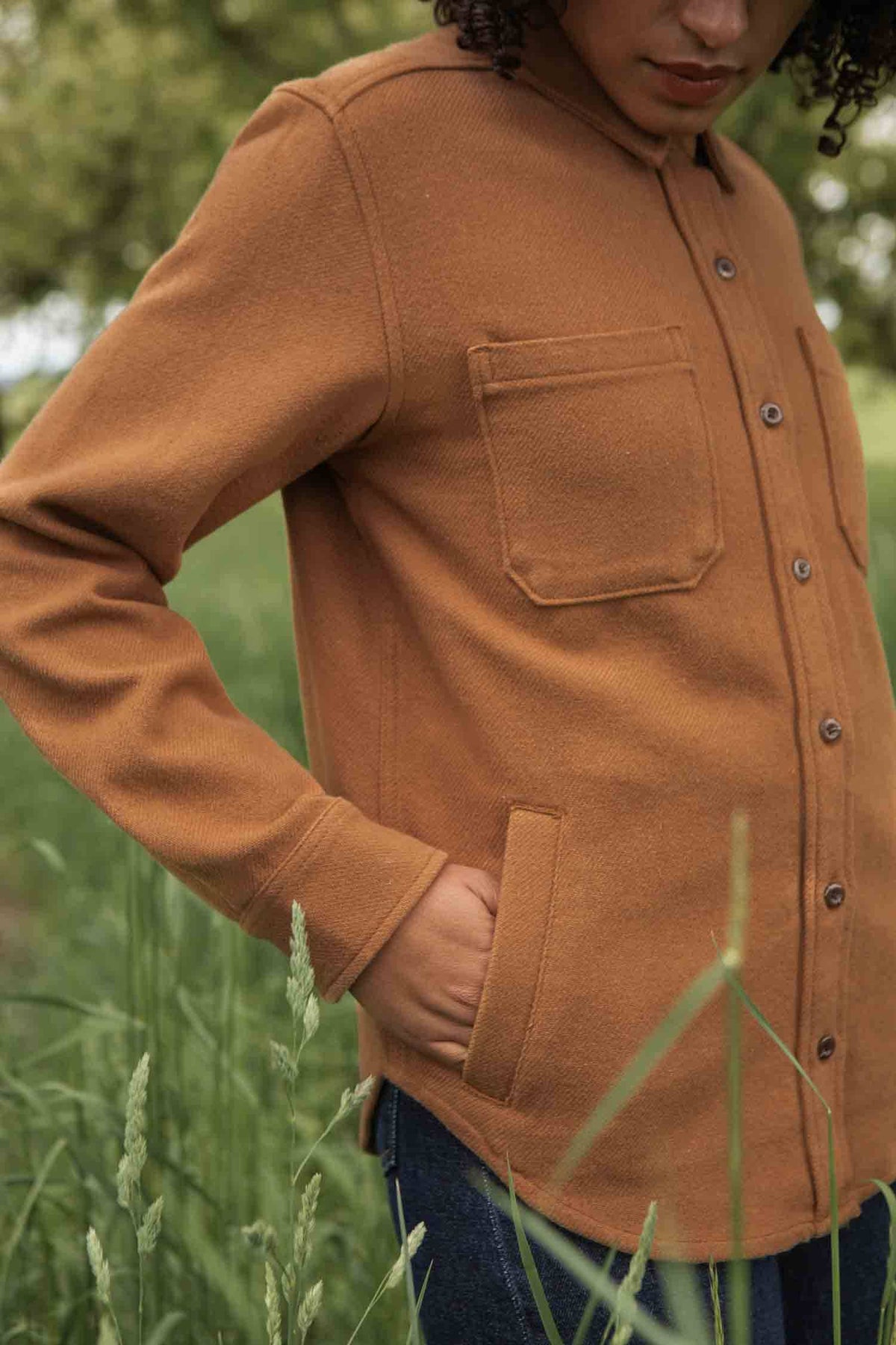 Camel Twill Shacket