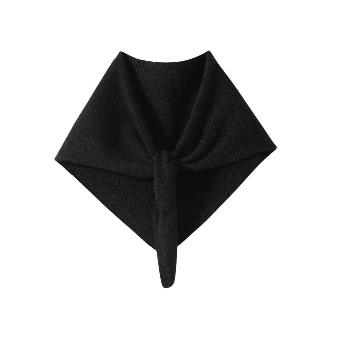 Mini Triangle Cashmere Scarf | Black